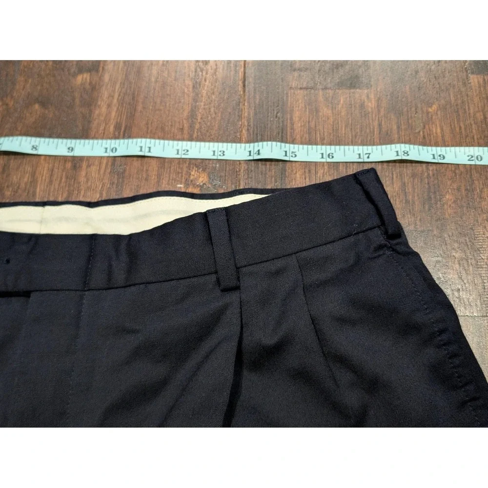 Vintage Tommy Hilfiger Dress‎ Pants Mens 36x32 Navy Pleated Cuffed Classic